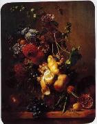 unknow artist, Floral, beautiful classical still life of flowers.102